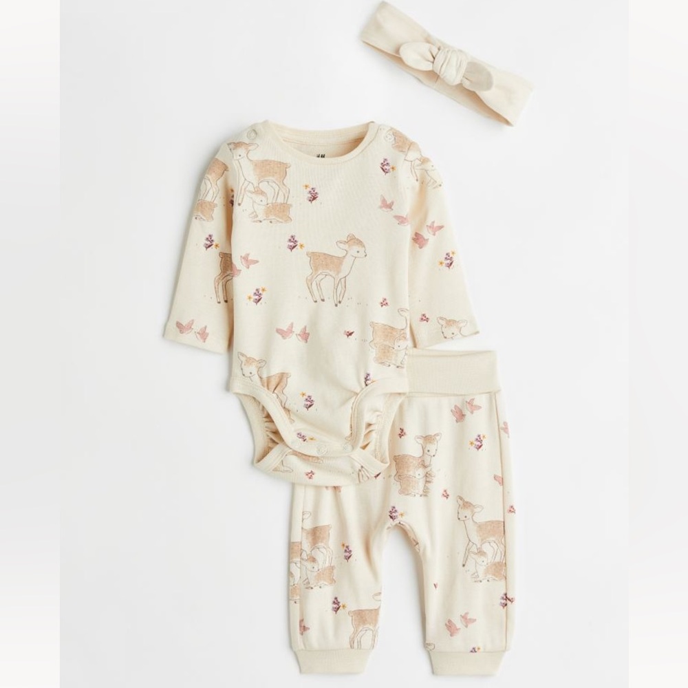 H&M 3-piece Cotton Set